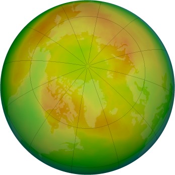 Arctic ozone map for 1988-05
